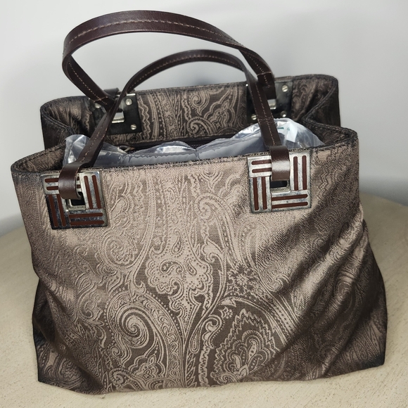 ETRO Chocolate Paisley Bucket Bag - Picture 4 of 4